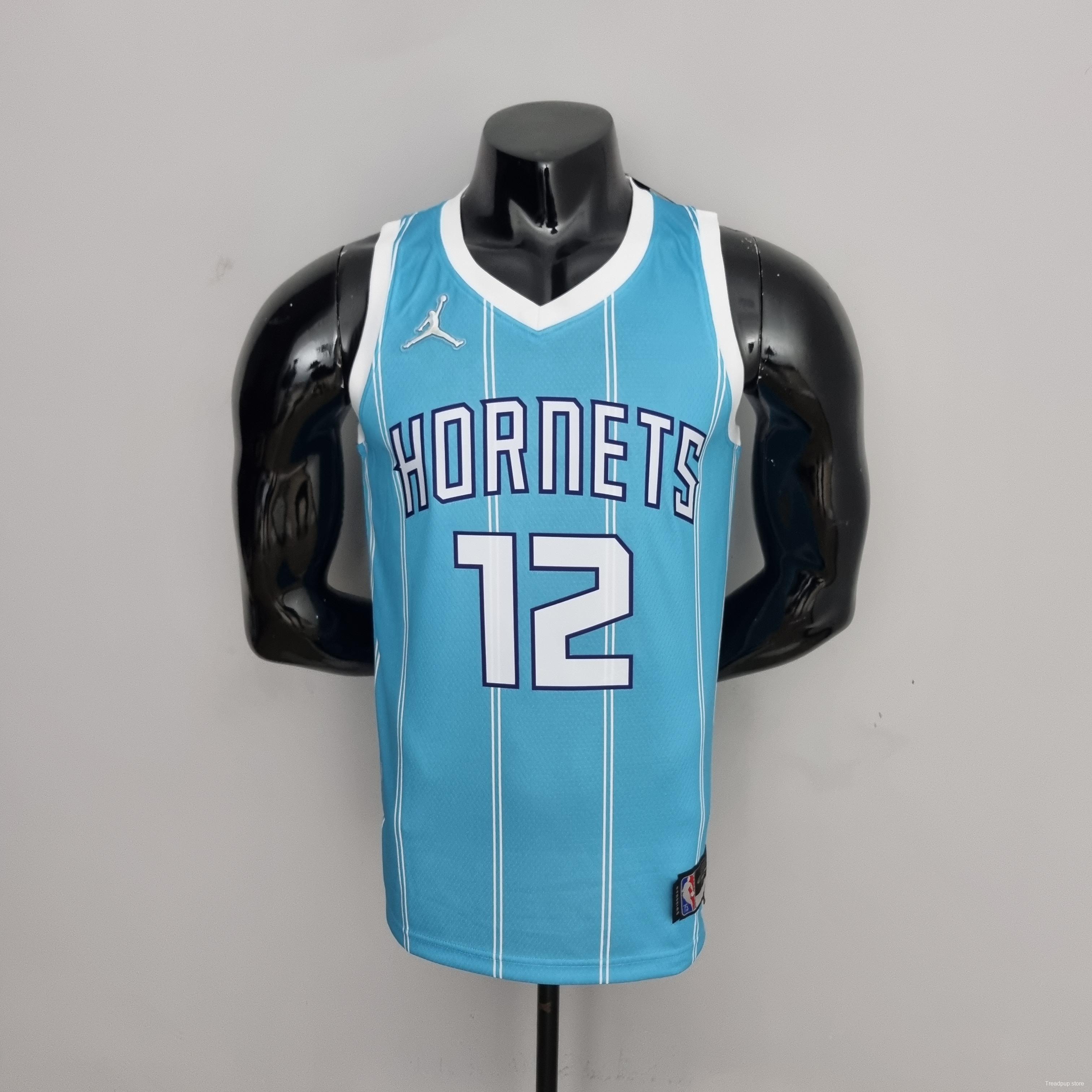 75th Anniversary Oubre jr.#12 Charlotte Hornets Blue NBA Jersey
