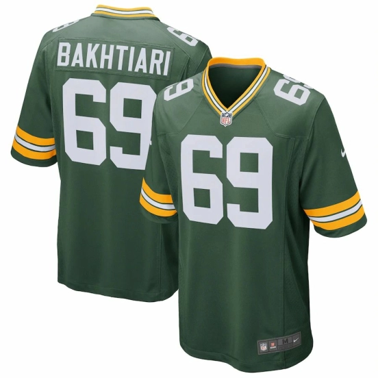 Youth David Bakhtiari Green Player Limited Team Jersey