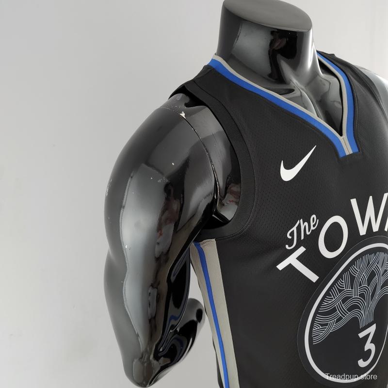 2020 POOLE#3 Warriors City Edition Black &amp; Grey NBA Jersey