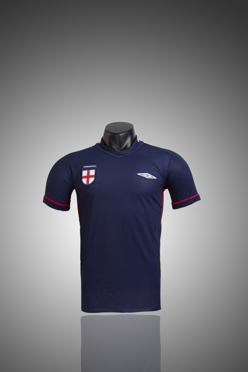 Retro 2002 England Away Reversible (Red/Navy) Soccer Jersey