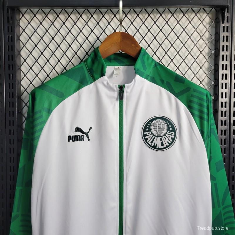 23-24 PALMEIRAS Green White Full Zipper Training Jacket
