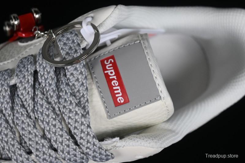 Supreme x Nike Air Force 1 '07 Low Beige Grey Casual Skate Shoes - HD1968-018