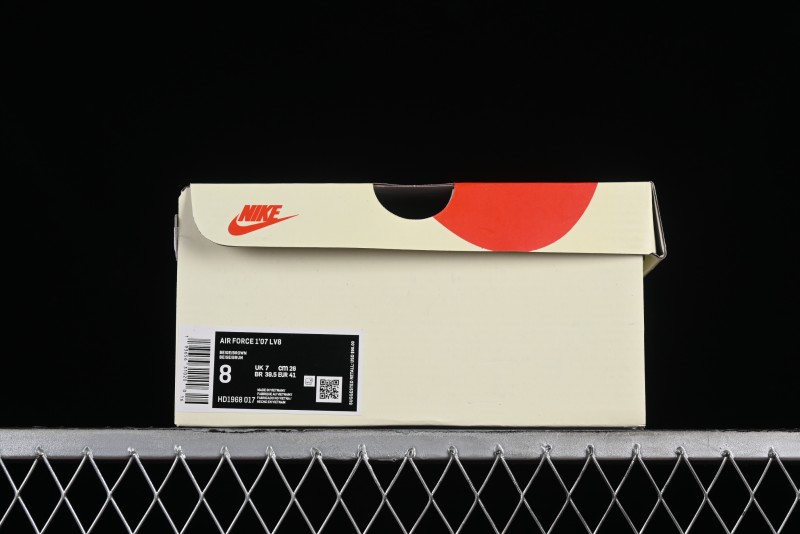 Nike Air Force 1 '07 Low Stussy Collaboration - Coffee Pig Suede Low-Top Casual Sneakers - HD1968-017