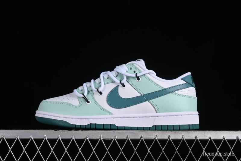 Nike SB Dunk Low White Green Skateboarding Shoes - FD9911-101