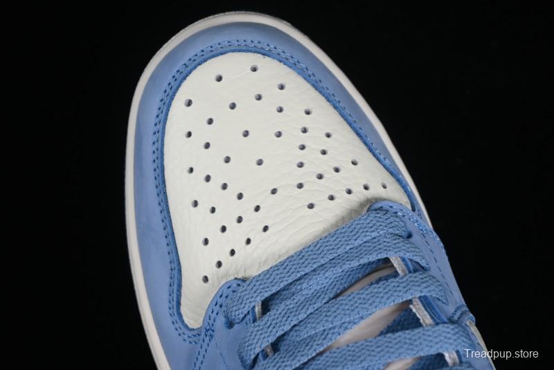 Nike Air Jordan 1 High OG "First in Flight" Basketball Shoes with UNC Blue and Yellow Accents - FD2596-400