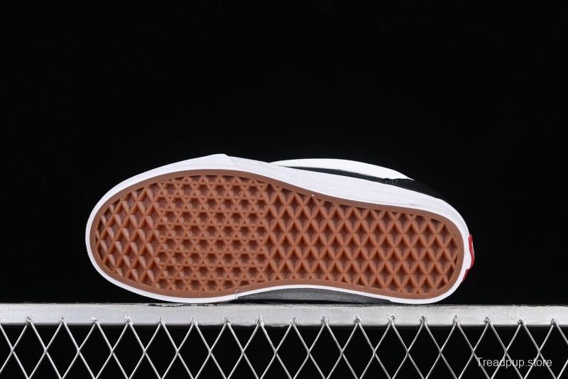 Vans Classics Knu Skool Patchwork Letter Lace-Up Chunky Tongue Platform Sneakers - VN0009QCBLK