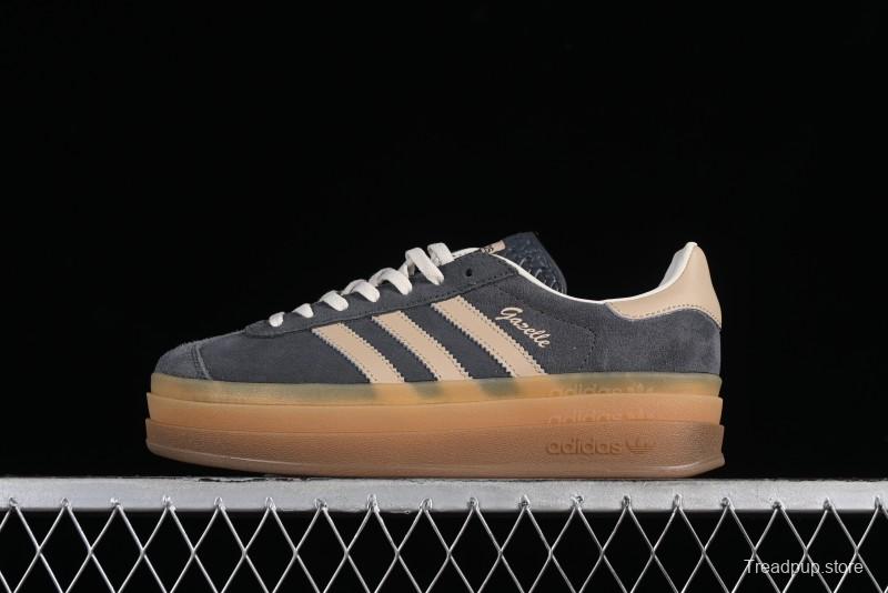 Adidas Originals Gazelle Bold IE0428 Low-Top Sneakers with Thick Sole for Casual Wear Anti-Slip and Durable - IE0428