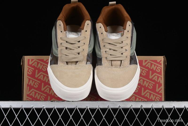 Vans Classics Knu Skool Desert Gray Green Chunky Tongue Bread Shoes - VN0007QC0WD