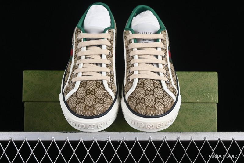 Gucci Tennis 1977 Print Sneaker Retro Casual Canvas Shoes - 02JPO9064