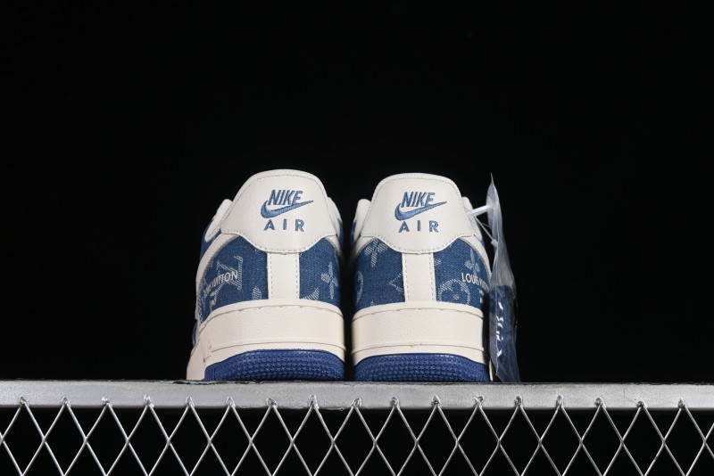 Nike Air Force 1 '07 Low LV Collaboration - Fluorescent Tie-Dye Denim Low-Top Casual Sneakers DD8686-400