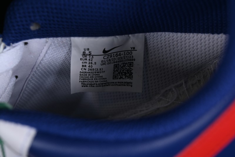 Nike Air Force 1 '07 Low White Blue Red Casual Shoes - CZ9164-100