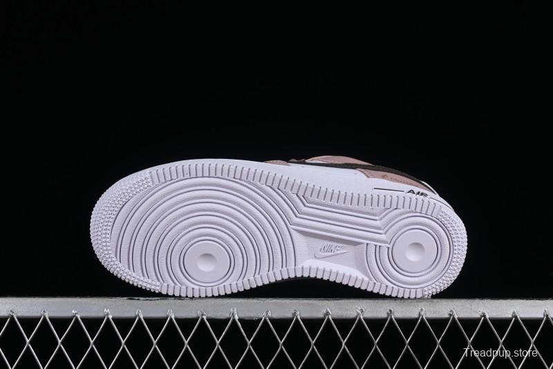 Nike Air Force 1 '07 Low Casual Sneakers in Dusty Rose with Hand-Painted Details - CV8699-578