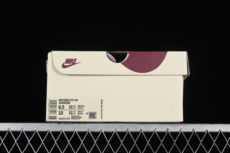 Nike Nocta x Nike Air Force 1 '07 Low Casual Sneakers with 3M Reflective Details and Full-Length Air Cushion - NO0224-022