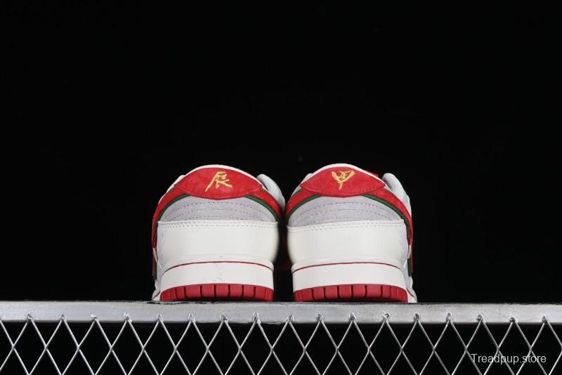 Nike SB Dunk Low Chinese New Year Limited Edition - Lucky Red Anniversary Custom Low-Top Casual Sneakers - CR8033-506