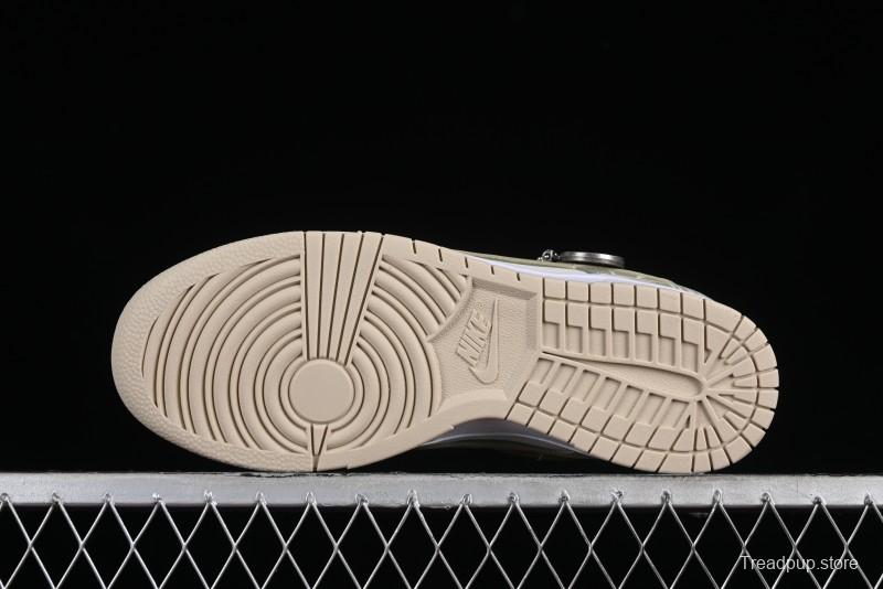 Nike Dunk Low SB Casual Sneakers with Deconstructed Laces and Dragon Well Tea-Inspired Design - DV0831-003