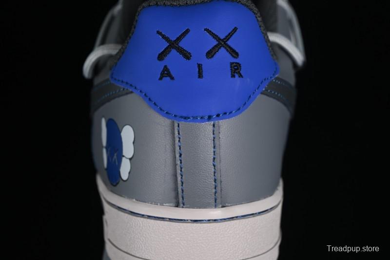 Nike Air Force 1 '07 Low Custom Strap Casual Sneakers with Kaws Collaboration - KS6869-333