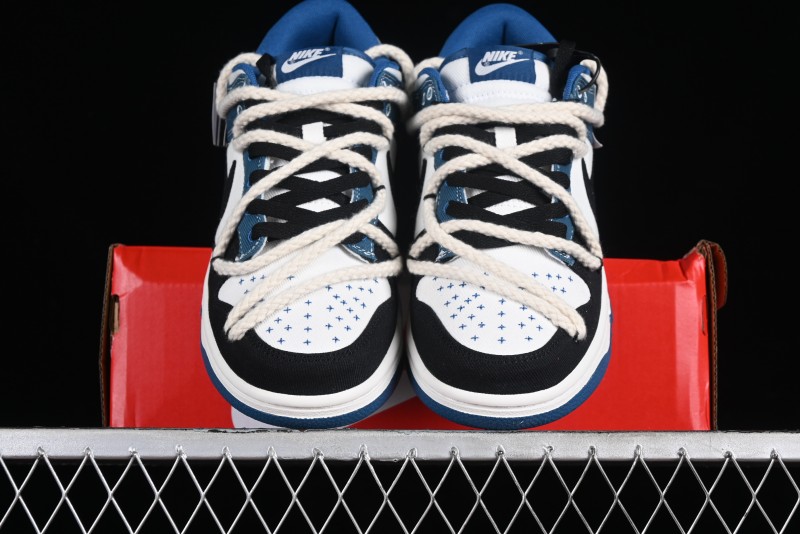 Nike Dunk Low High Street Style Ocean Protection Deconstructed SB Lace-Up Casual Skate Shoes - DV0834-101