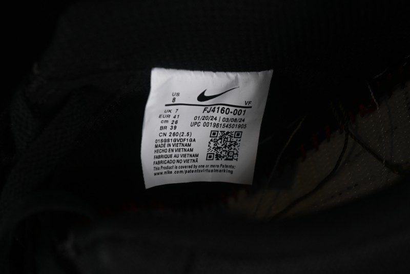 Nike Air Force 1 '07 Low Black Green Canvas Casual Sneakers - FJ4160-001