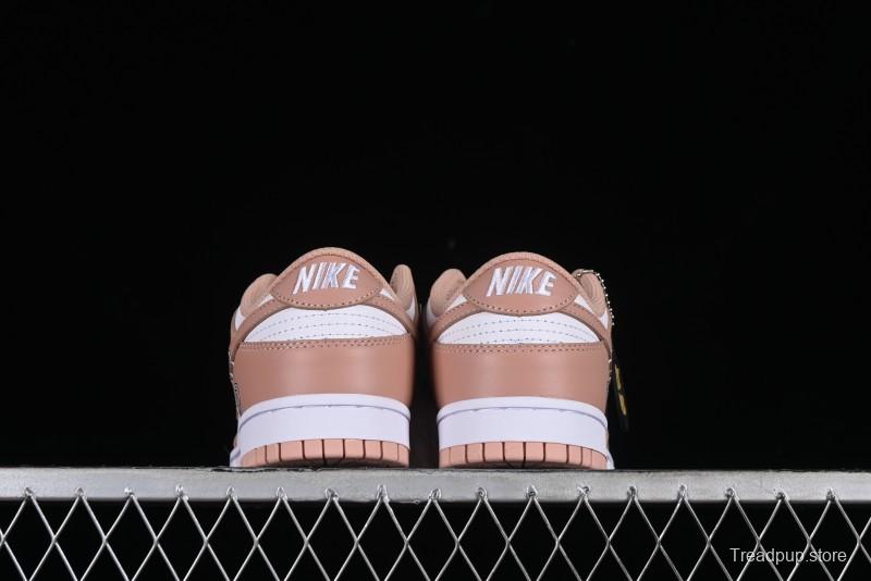 Nike Dunk Low SB Casual Sneakers with Knit Cat and Rose Pink Design - DD1503-118
