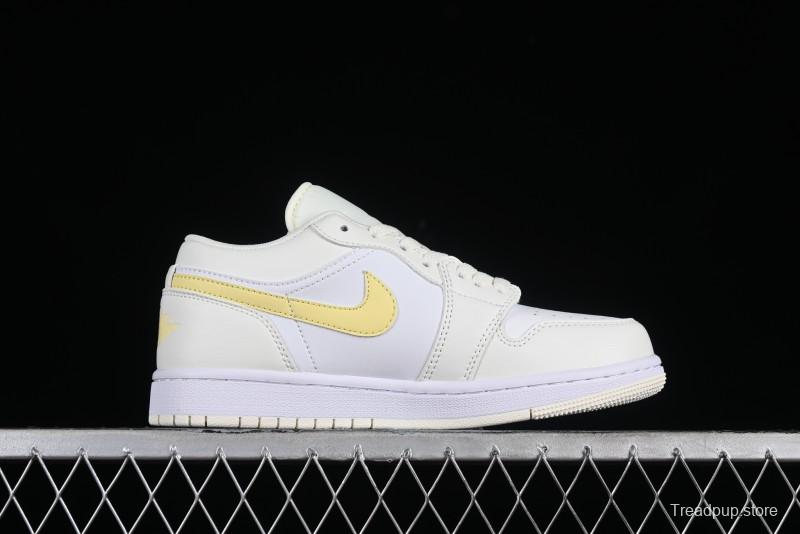 Nike Air Jordan 1 Low AJ1 Lemon Yellow Low-Top Casual Sneakers - FV8486-181
