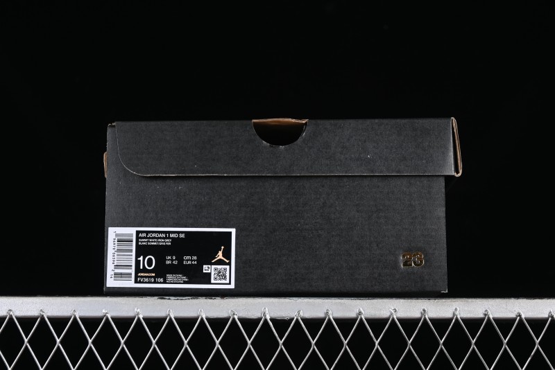 Nike Air Jordan 1 Mid "Flight Vintage" Retro Basketball Shoes with Washed Color Design - FV3619-106