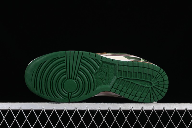 Nike Dunk Low Panda Prank Street Racing Lightyear Distressed SB Strap Low-Top Casual Sneakers - DD1391-300