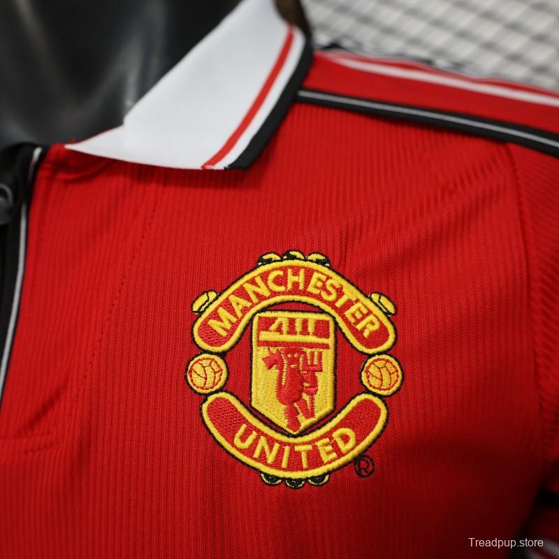 Player Version 98/99 Manchester United Home Jersey
