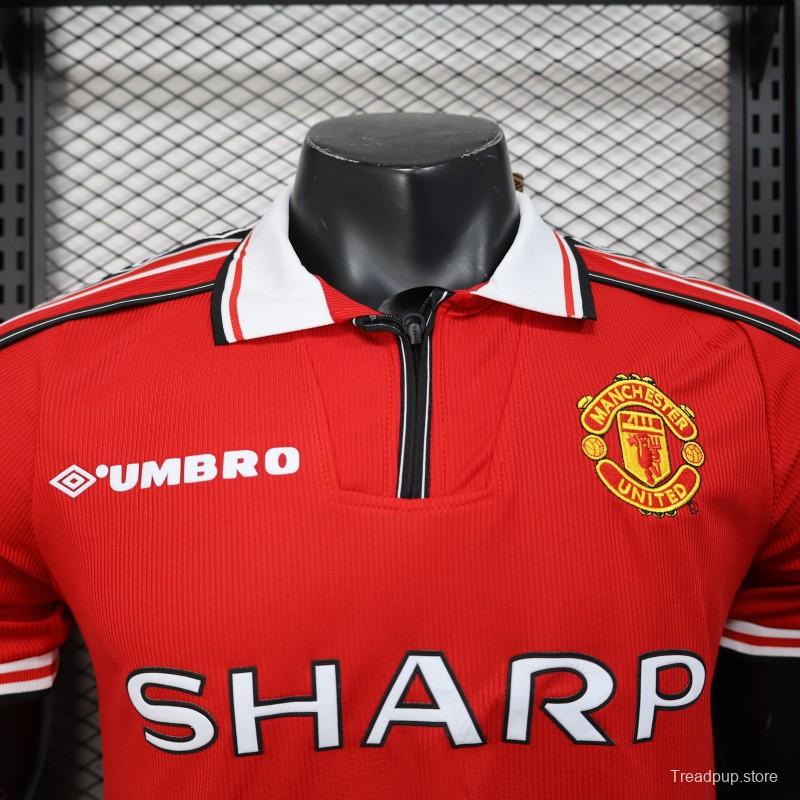 Player Version 98/99 Manchester United Home Jersey