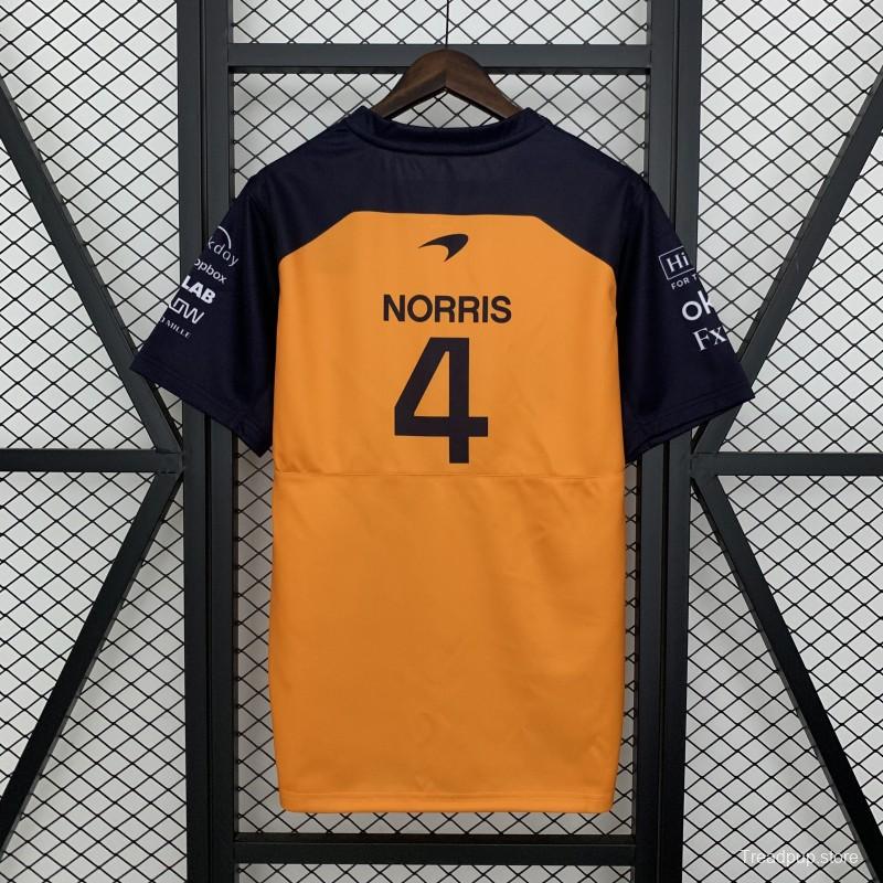 2025 Polo F1 Formula Orange Mclaren Norris Jersey