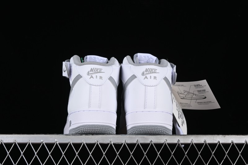 Nike Air Force 1 '07 Mid Casual Sneakers in White-Grey - DV0806-100