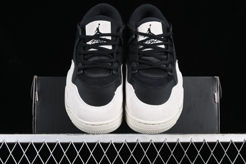 Nike Air Jordan 4 Remastered Sneakers in Black, Light Bone, and Dark Gray - FQ7939-001