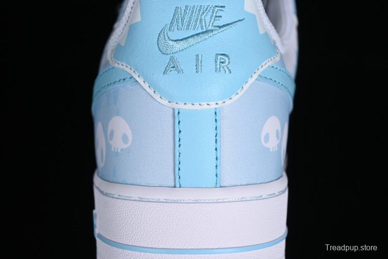Nike Air Force 1 Low Witch Collaboration Custom Leather Sneakers with Full-Length Air Cushion - CW2288-111