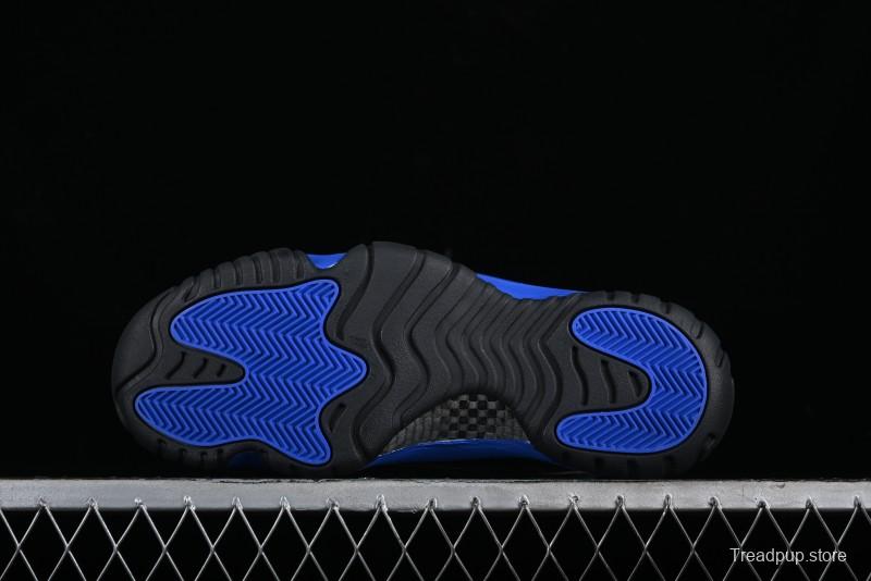 Nike Air Jordan 11 Retro High Top Basketball Shoes in Black and Blue - CT8012-400