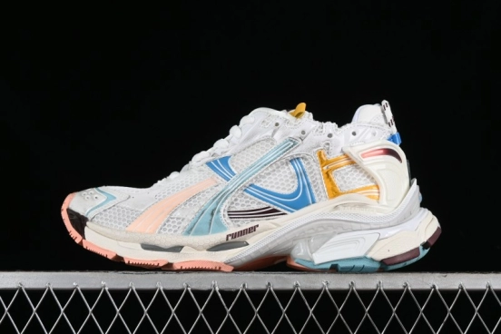 Balenciaga Runner Kith Four Color Retro Casual Sneakers - W3RNY0326