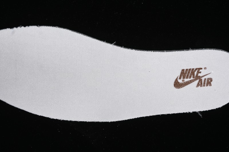 Nike Travis Scott x Fragment Design x Jordan Air Jordan 1 Low OG SP AJ1 LV Light Brown Print Casual Sneakers - SJ2068-102