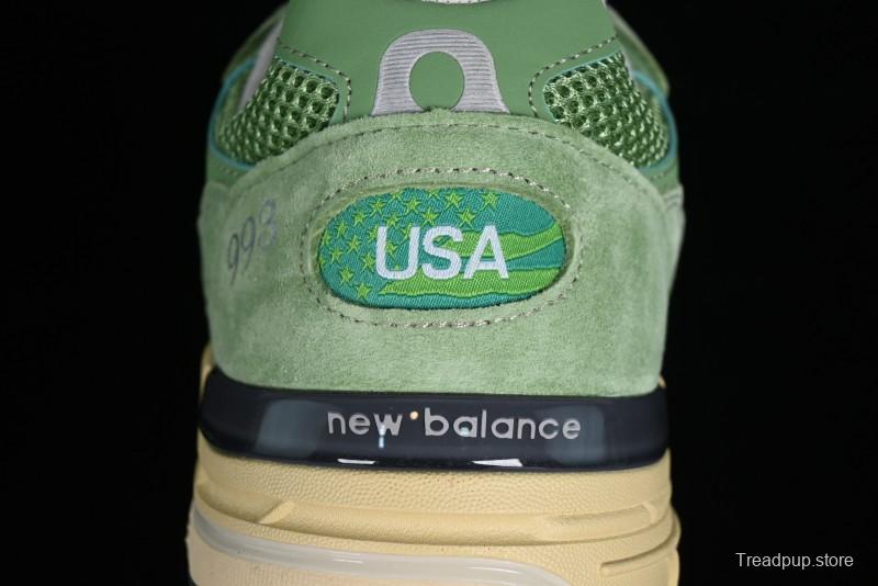 New Balance Made In USA M993 Series Classic Retro Running Shoes - U993GW