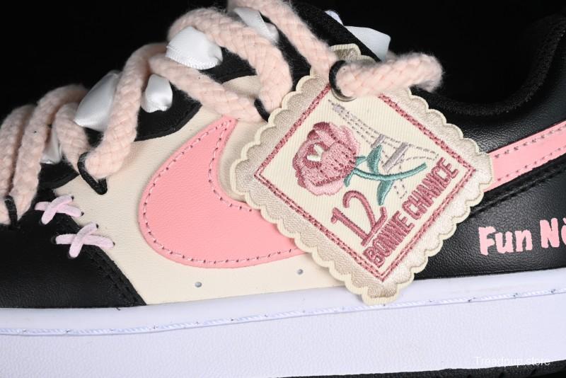 Nike Court Borough Low 2 Berry Worry Playful Cute Trendy Retro Low-Top Casual Sneakers - BQ5448-110