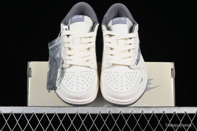 Nike Travis Scott x Fragment Design x Air Jordan 1 Low OG SP AJ1 Retro Sneakers - DM6688-603