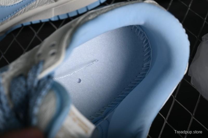 Nike SB Dunk Low Gucci Collaboration - Beige & Light Blue Crochet Fabric Anniversary High-End Custom Low-Top Casual Skate Shoes - DQ1098-376