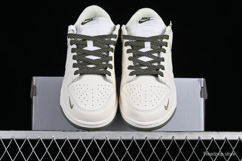 Nike SB Dunk Low Collaboration Triple Swoosh Military Green Colorway Low-Top Casual Skateboarding Shoes - NK5639-323