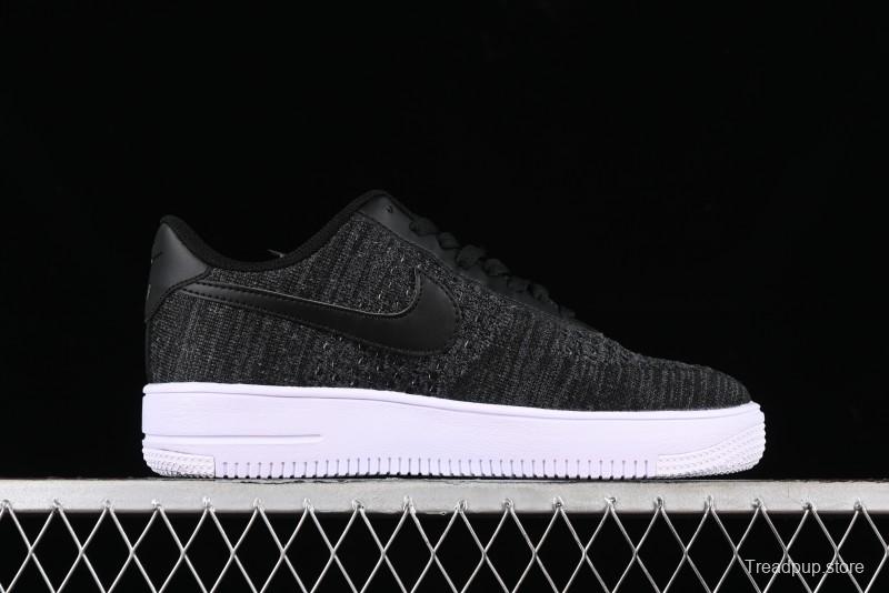 Nike Air Force 1 '07 Low 2.0 Black Flyknit Casual Sneakers - CI0051-300