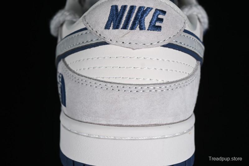 Nike SB Dunk Low The North Face Collaboration - Grey Blue Pig 8 Starry Sky Anniversary High-End Custom Low-Top Casual Skate Shoes - XX2025-311