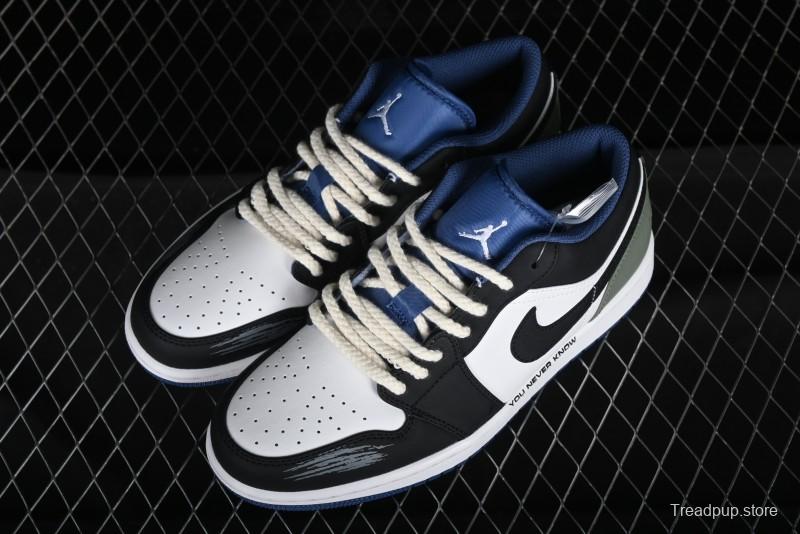 Nike Air Jordan 1 Low AJ1 Casual Lifestyle Sneakers - 553558-414