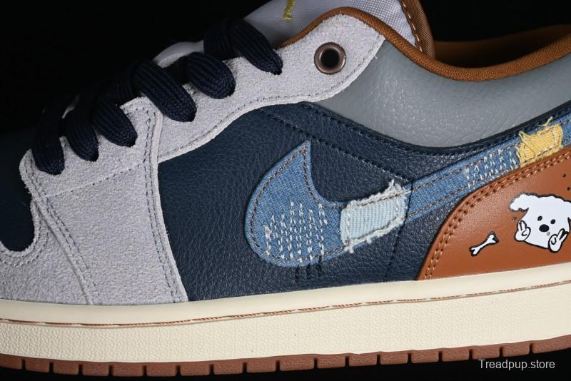 Nike Air Jordan 1 Low AJ1 Customized Low-Top Casual Sneakers - FZ5042-041