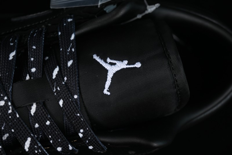 Nike Air Jordan 1 Low "Black Croc" Casual Sneakers with Crocodile-Embossed Leather - HJ7743-010