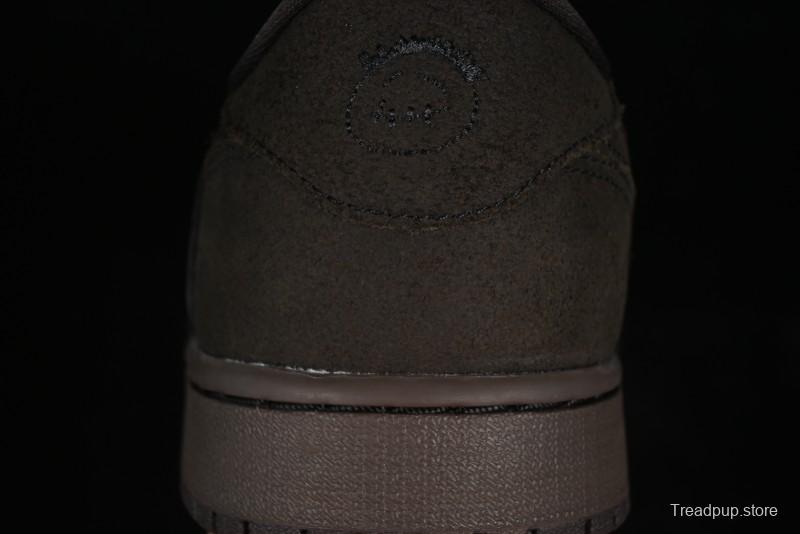 Nike Travis Scott x Air Jordan 1 Low OG AJ1 Reverse Swoosh Sneakers - DM7866-202