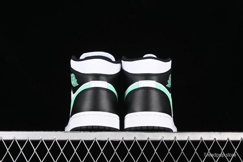 Nike Air Jordan 1 Mid AJ1 White Black Green Culture Casual Sneakers - DQ8426-103