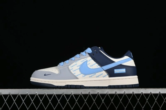 Nike SB Dunk Low Supreme Collaboration - Anniversary Edition High-End Custom Low-Top Casual Skate Shoes - CF3688-009