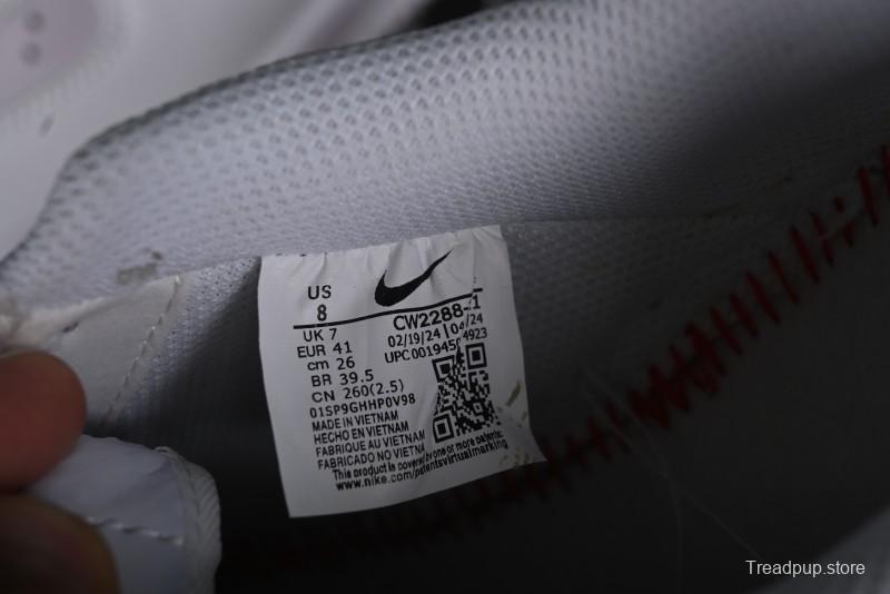 Nike Air Force 1 '07 Low Casual Sneakers with Anime-inspired White Pink Purple Spray Paint Design - CW2288-111