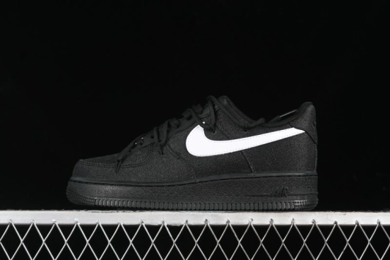Nike Air Force 1 '07 Low White Black Starry Full Diamond Lace-Up Low-Top Casual Sneakers - ZH0316-032